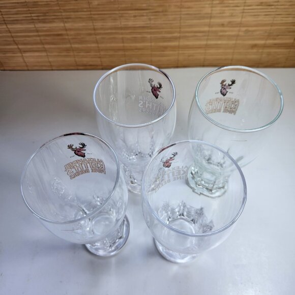 Alexander Keith's Beer Glasses and Stand Set 4 Glasses Barware A. Keith's - Picture 8 of 13